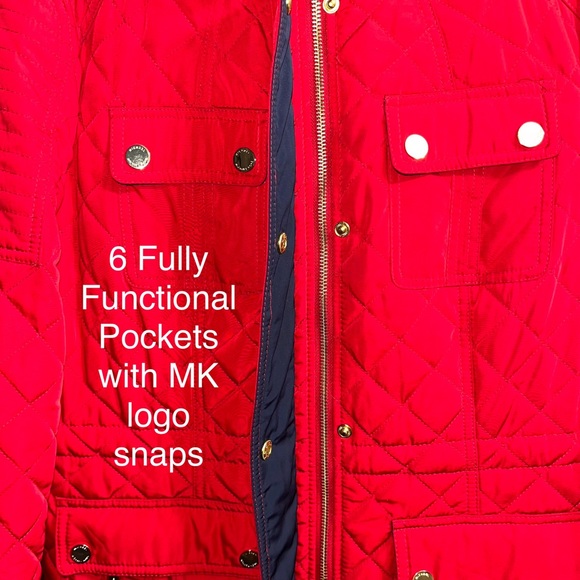 Detailed Michael Kors Quilted Coat - Picture 5 of 9